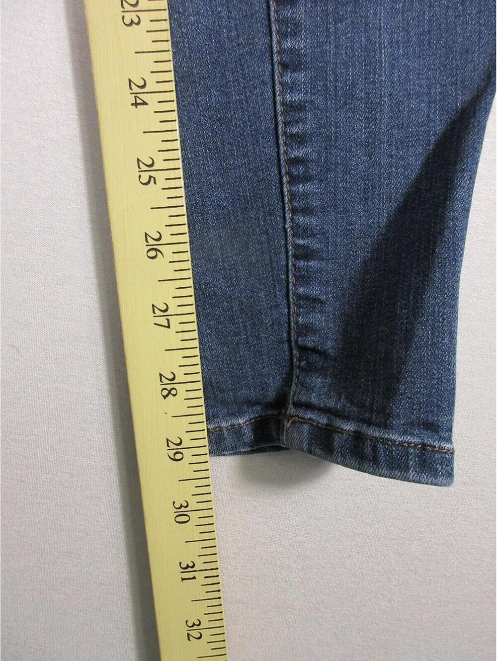 Jessica Simpson Womens Kiss Me Super Skinny High Waist Pockets Size 28 Blue - Picture 3 of 6